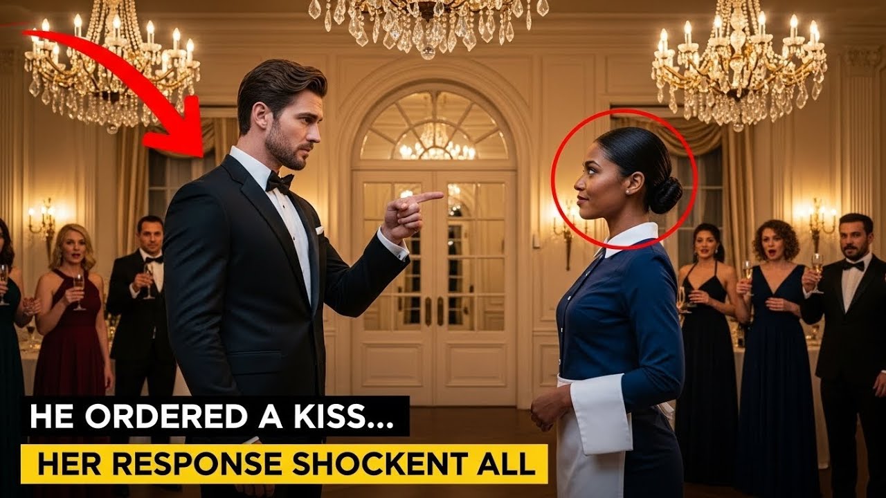 Billionaire Ordered A kiss - The Black Woman's Unexpected Response Shocked All