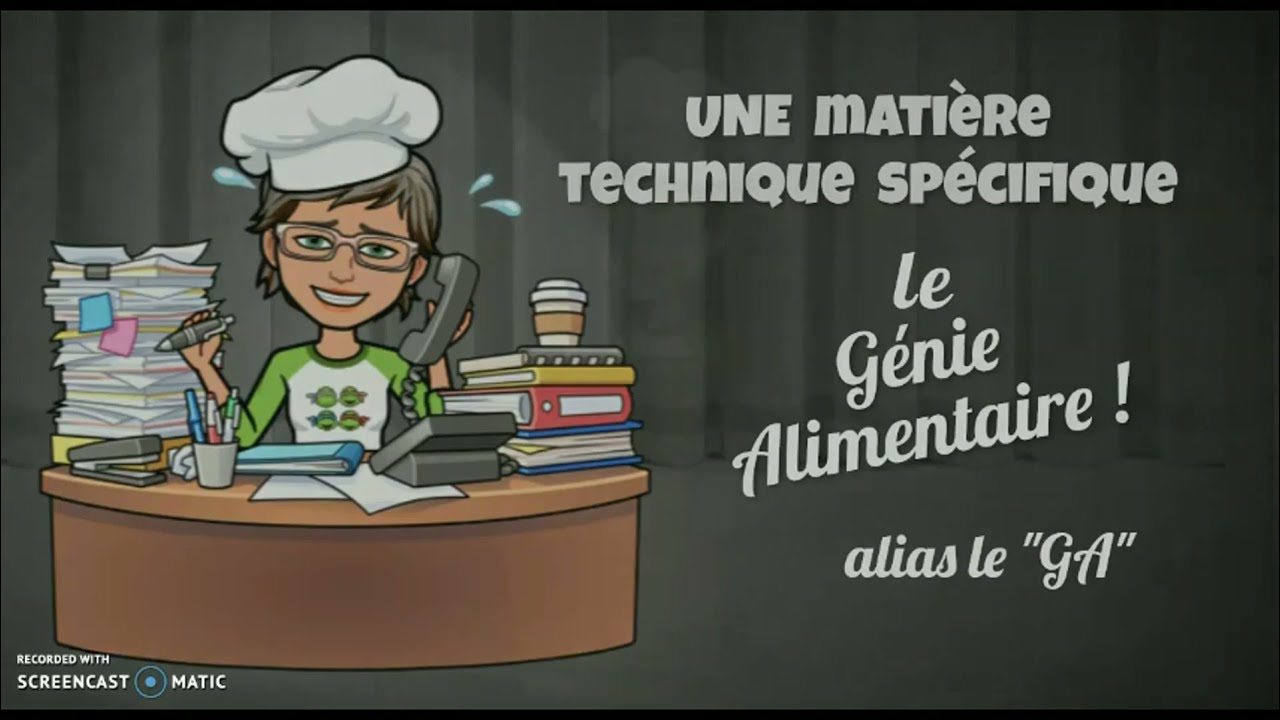 Bts BioQUALIM / STA : présentation des matières techniques spécifiques - le Génie Alimentaire, 