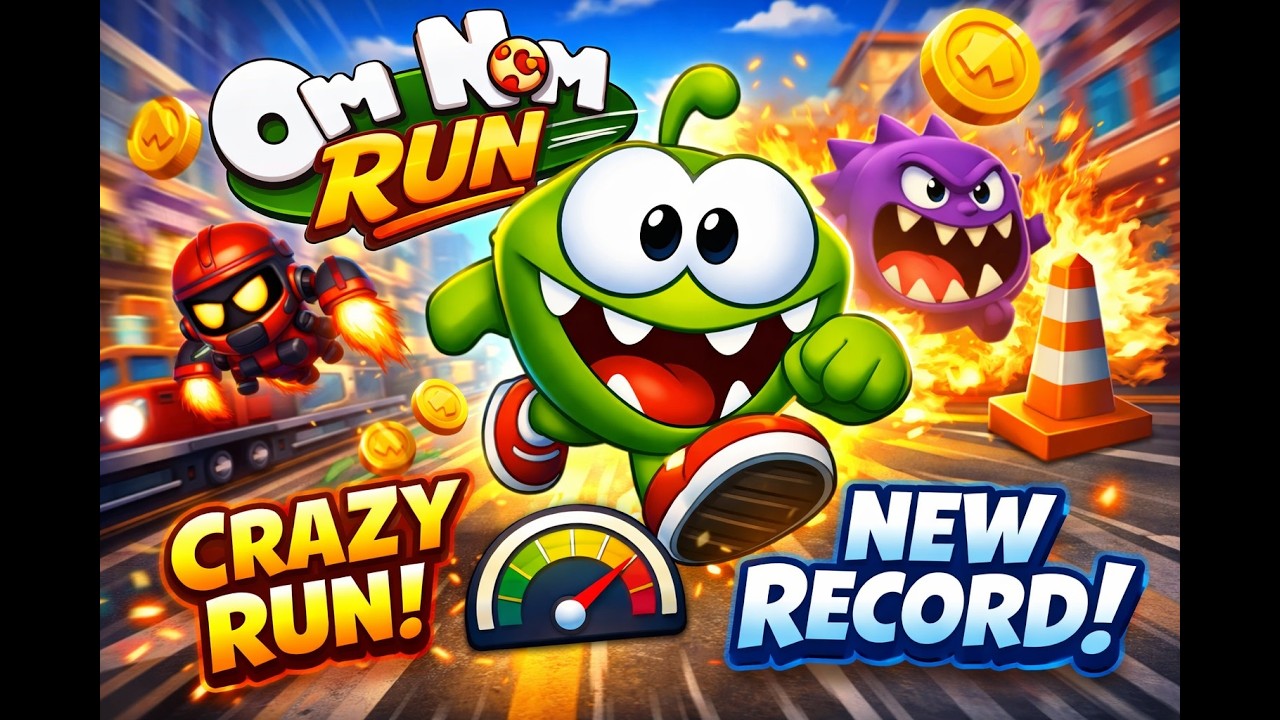 Om Nom Run! 🏃‍♂️🔥 Best Run Ever (NEW RECORD!)