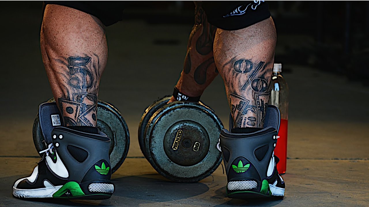STANDING CALF RAISES - HEAVY, HIGH VOLUME, & SQUEEZE - Rich Piana