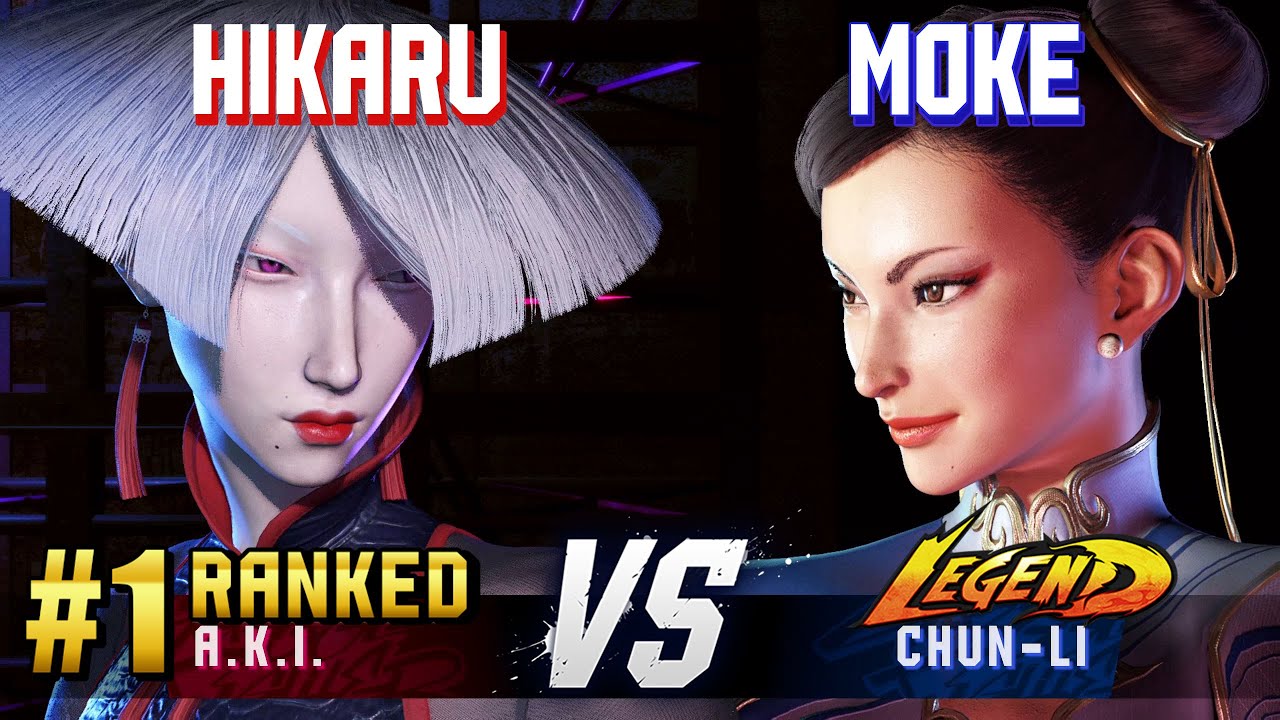 SF6 ▰ HIKARU (#1 Ranked A.K.I.) vs MOKE (Chun-Li) ▰ High Level Gameplay