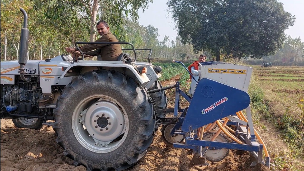 mountain seedweeder machinery #techkisanfarmingrathore  #wheatmacgine।