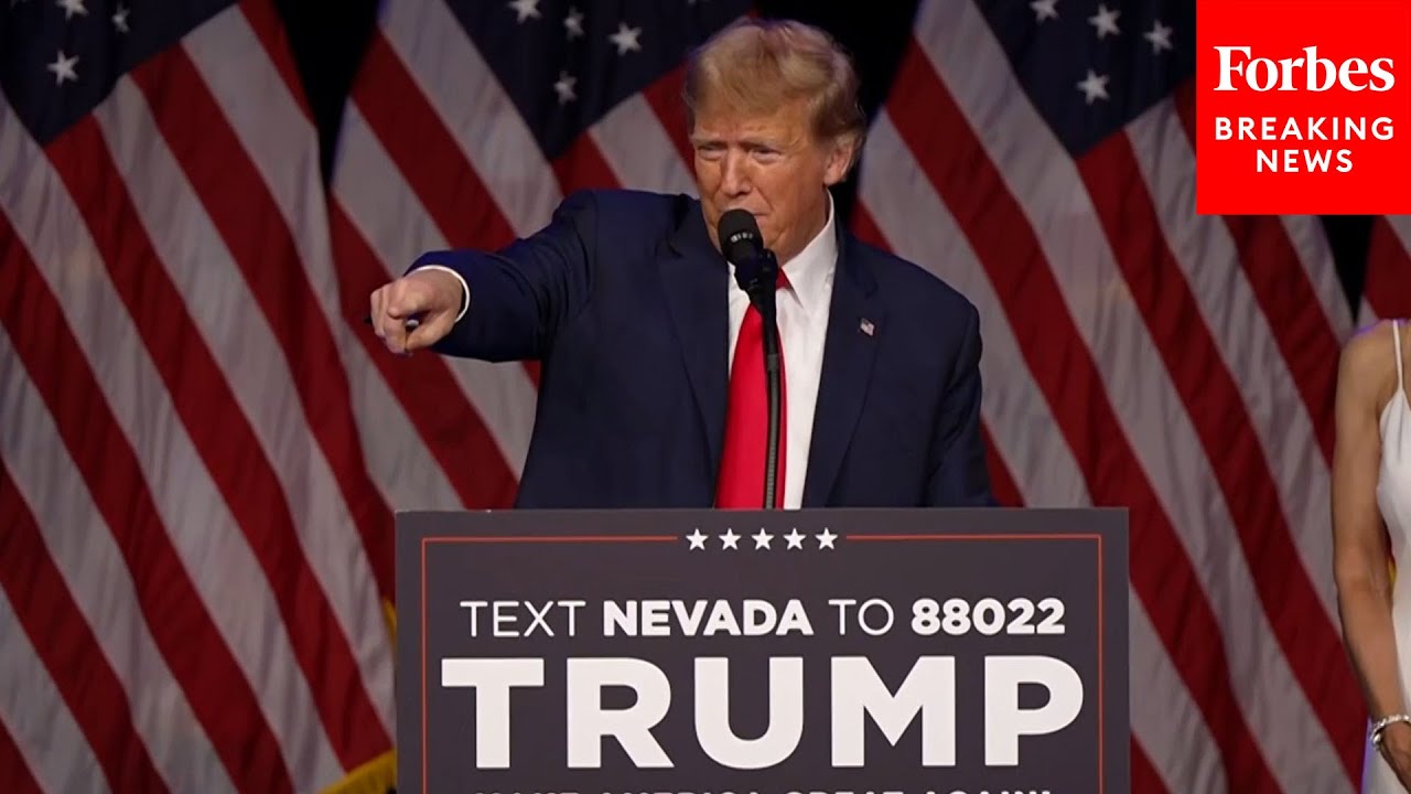 BREAKING NEWS: Trump Celebrates Nevada Caucus Victory, Calls Out Former Speaker McCarthy In Crowd