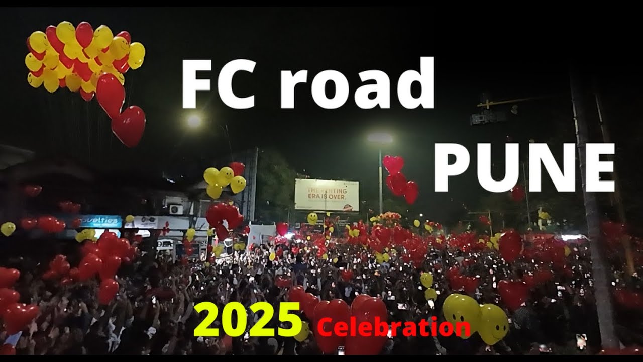 New year celebration | FC Road | Pune #happynewyear #pune #2025