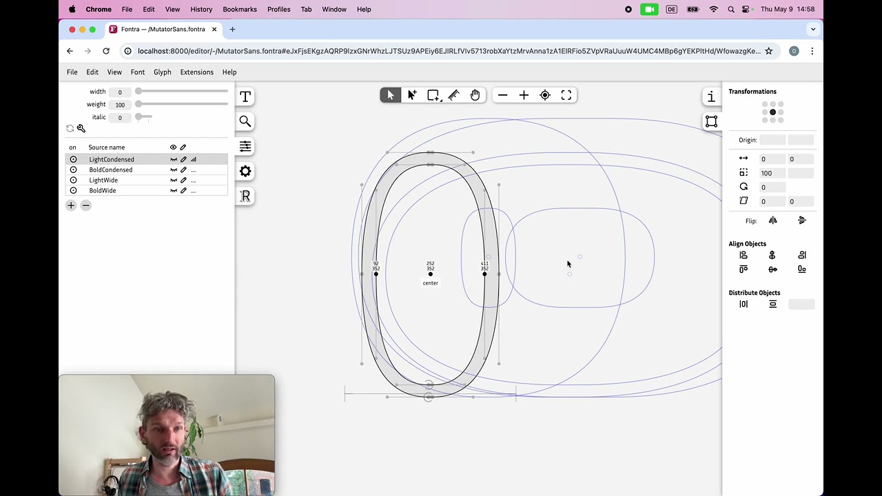 Fontra Tutorial: Position Anchors