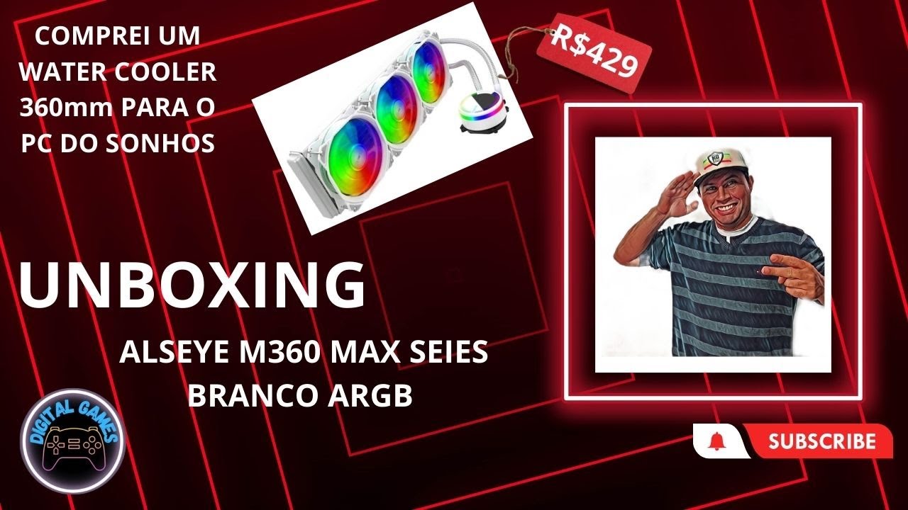 WATER COOLER ALSEYE M360 MAX SÉRIES ( UNBOXING)