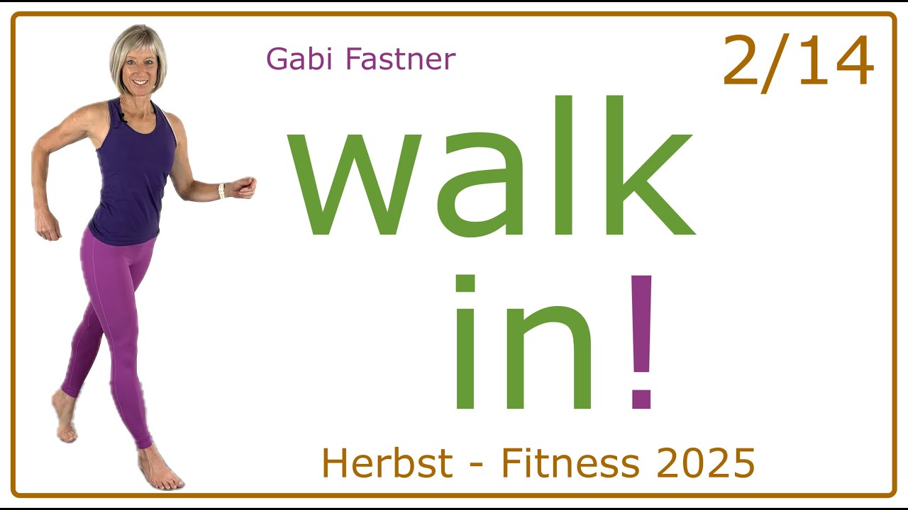 2/14 🏔️ 45 min. walk in! Cardio Training mit ca. 4700 Schritten, 400 Kcal verbrennen, ohne Geräte