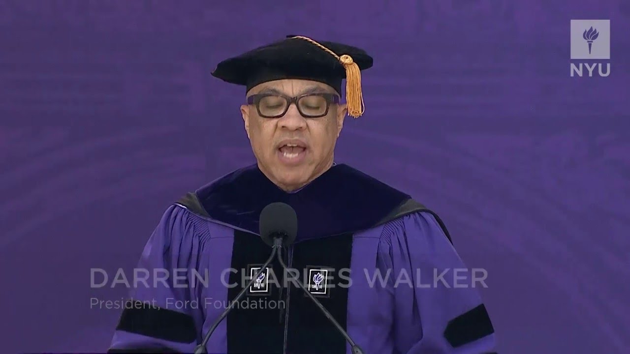 2016 NYU Commencement Speaker Darren Walker, Ford Foundation President