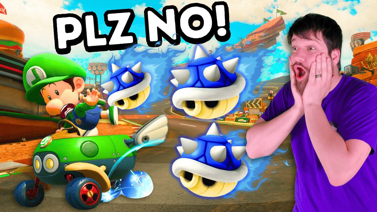 BLUE TURTLE SHELL ONLY in Mario Kart World is CRAZY!!!