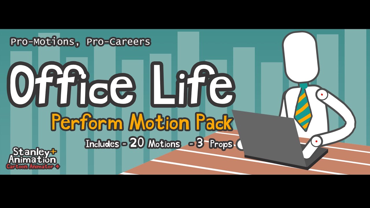 Office Life Motion Pack for Cartoon Animator 4 -by Stanley Animation