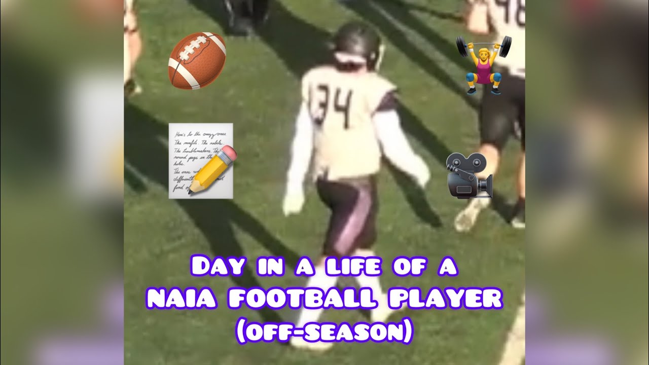 DAY IN A LIFE OF A NAIA COLLEGE FOOTBALL PLAYER( off-season addition) 🏈📝