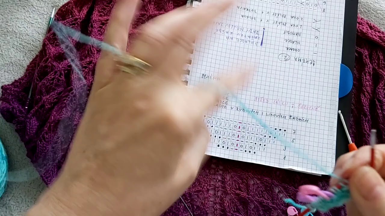 Pletený šátek Victoria   1.část