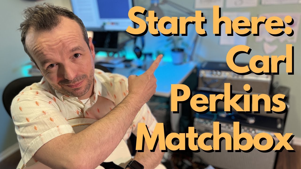 The perfect beginner rockabilly guitar lesson to start jamming now! Carl Perkins Matchbox 3 ways!