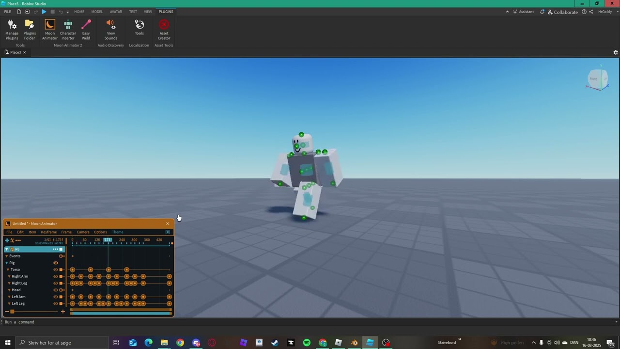 walking animation (first animation)