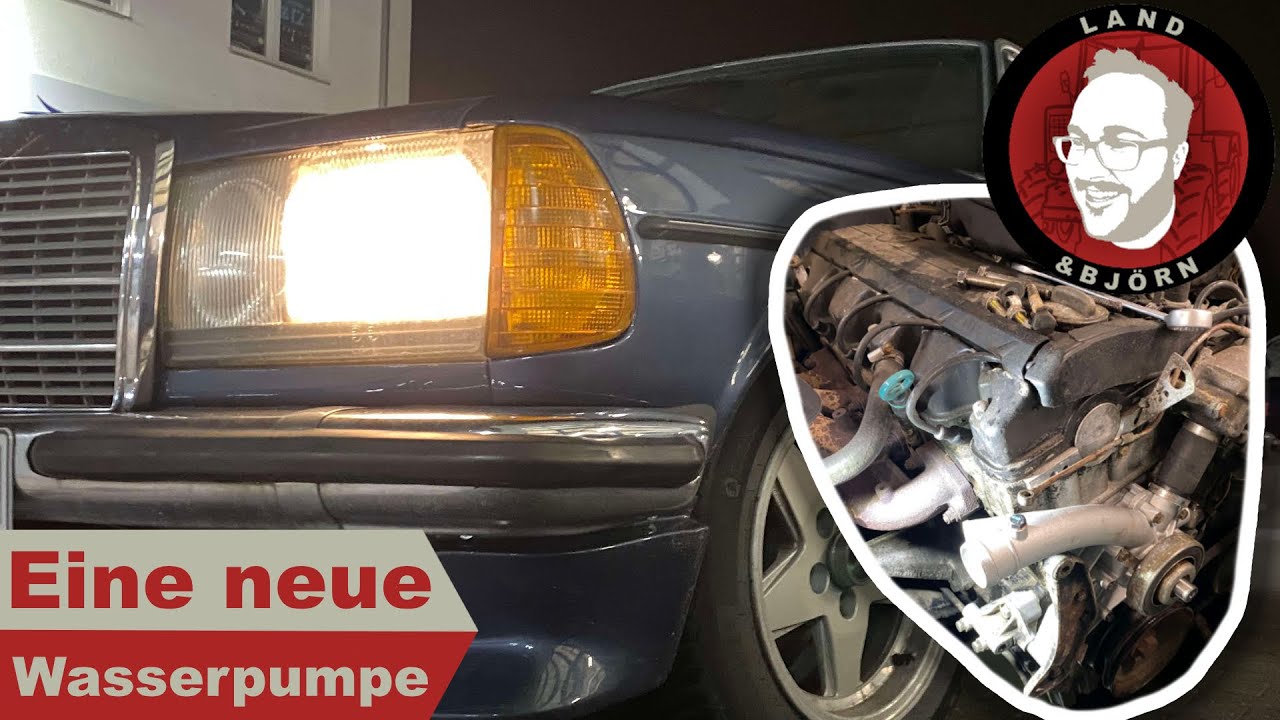 Wasserpumpe tauschen Mercedes c123 (w123) Coupé 230 CE M102 - replace water pump