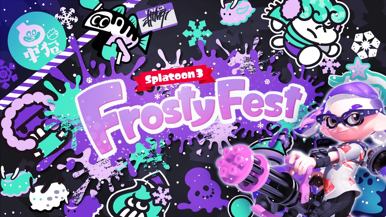 🔴SPLATURDAY MORNING CARTOONS! ⛄️❄️ FROSTYFEST with YOU! SPLATOON 3 + CHILL !pool