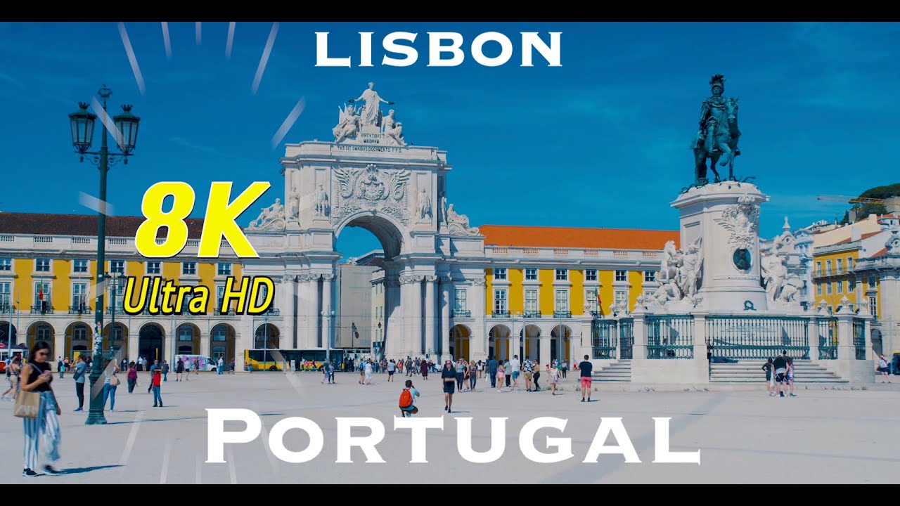 Commerce Square Lisbon Portugal in 8K UHD