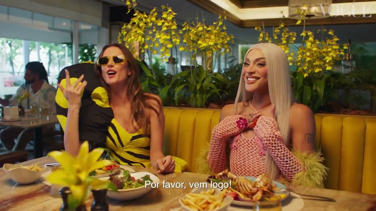 Alessandra Ambrósio e Pabllo Vittar no Baile do Copa