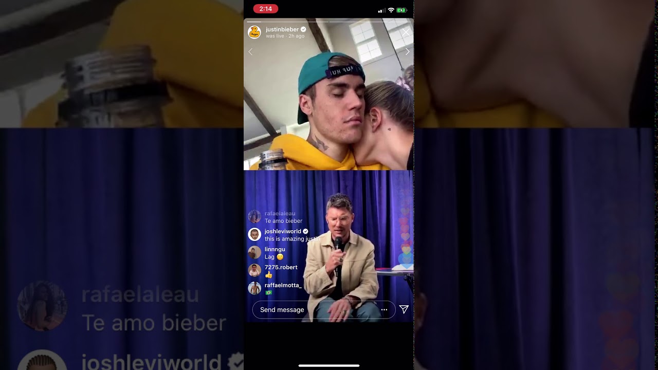 Justin Bieber Instagram Live Part 1 - March 22, 2020