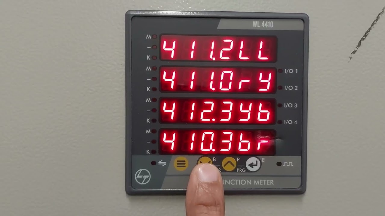 WL4410 multifunction energy meter Auto-manual Scroll Mode setting 