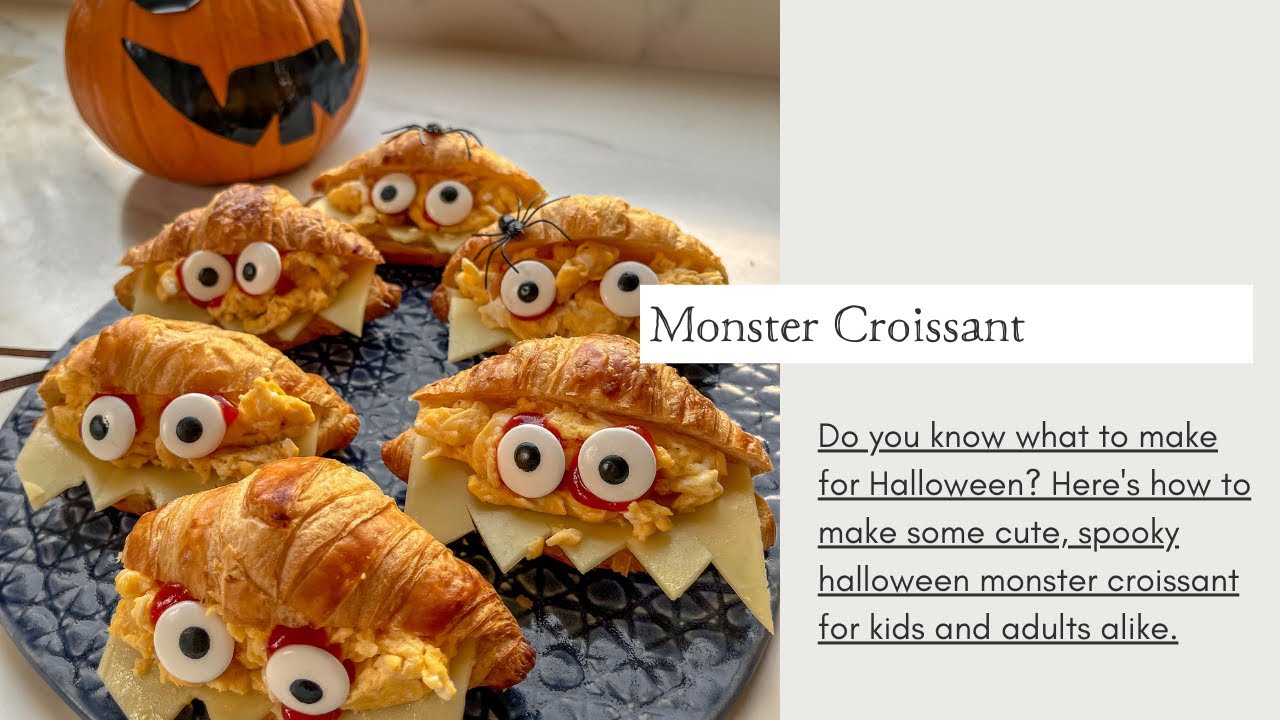 Monster Croissants | Easy to make Halloween Ideas!