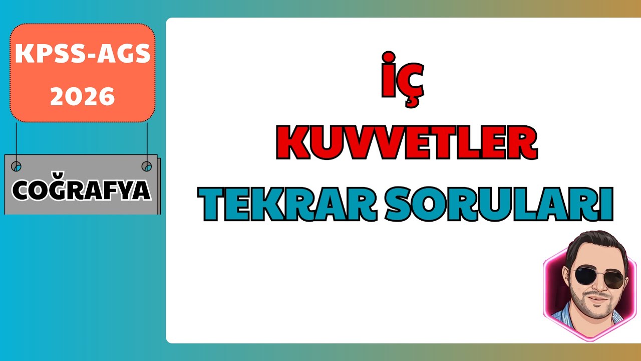 3) KPSS-AGS 2026 I İç Kuvvetler SORU ÇÖZÜMÜ I Murat Hoca #kpsscoğrafya #kpss2026 #soruçözümü