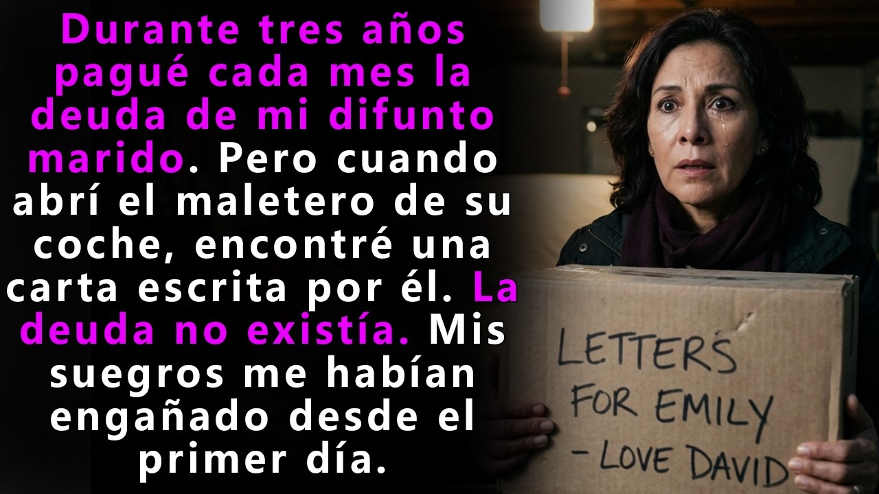 «Abrí el maletero del coche de mi difunto marido y encontré una caja con mi nombre».