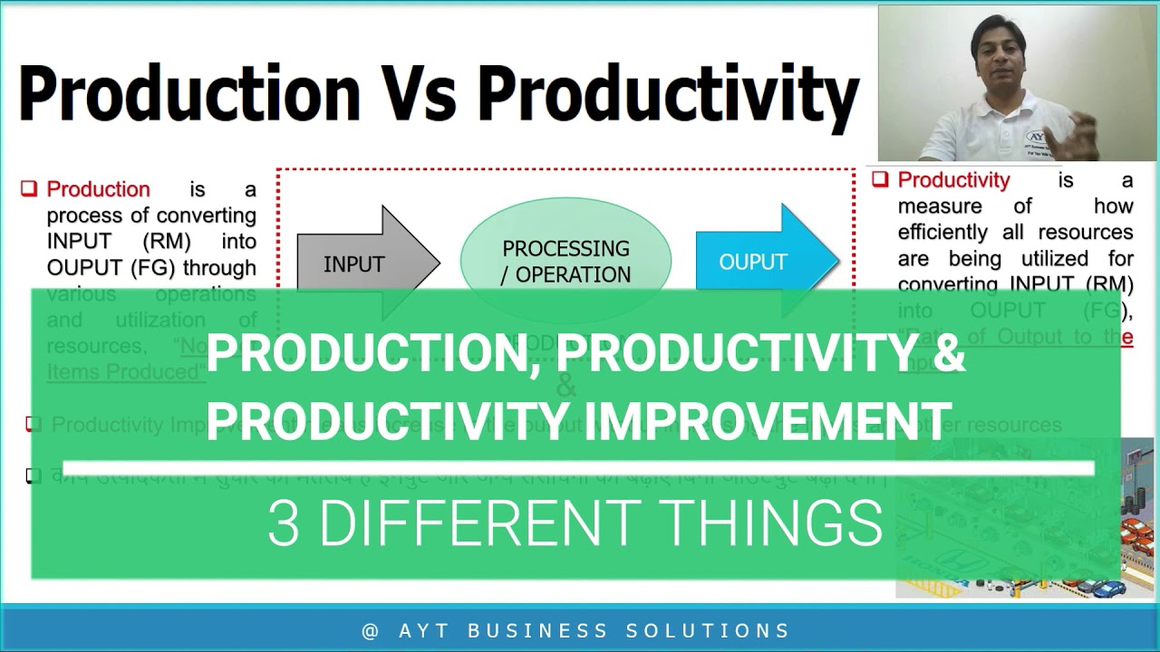 Production vs Productivity | Difference Between Production and Productivity | AYT India Academy