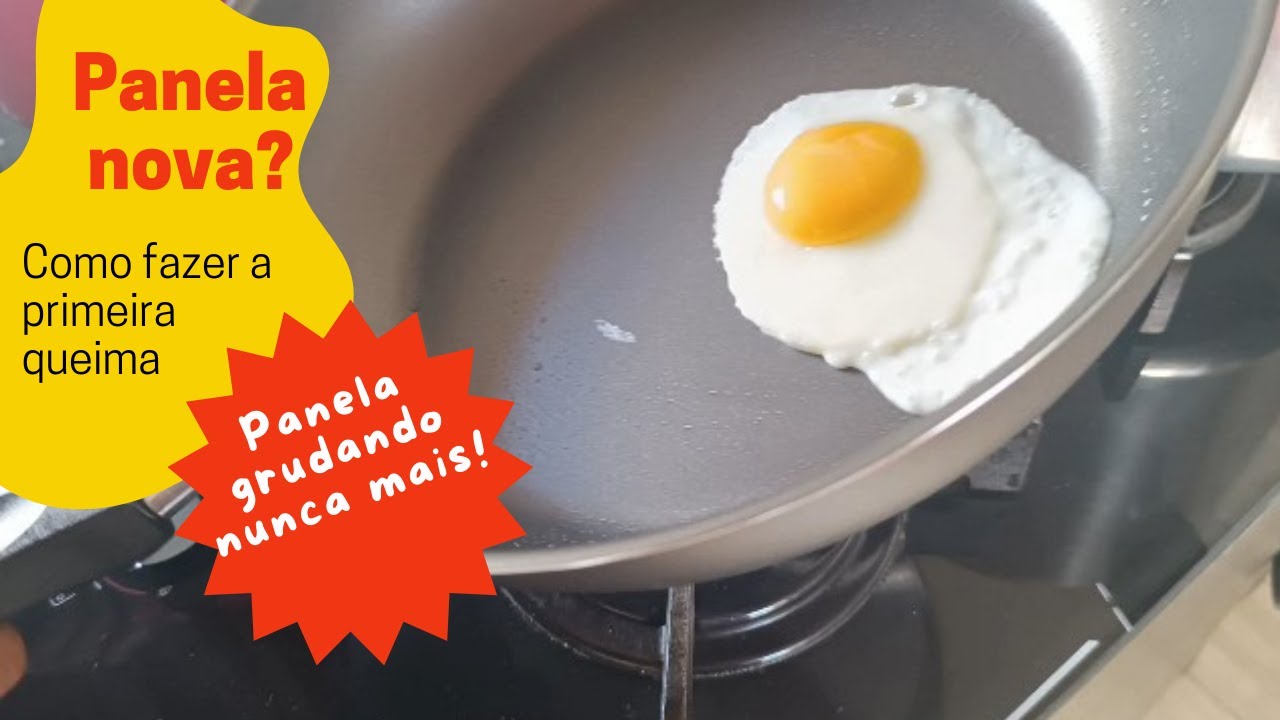 Panela antiaderente o primeiro uso Como fazer a cura
