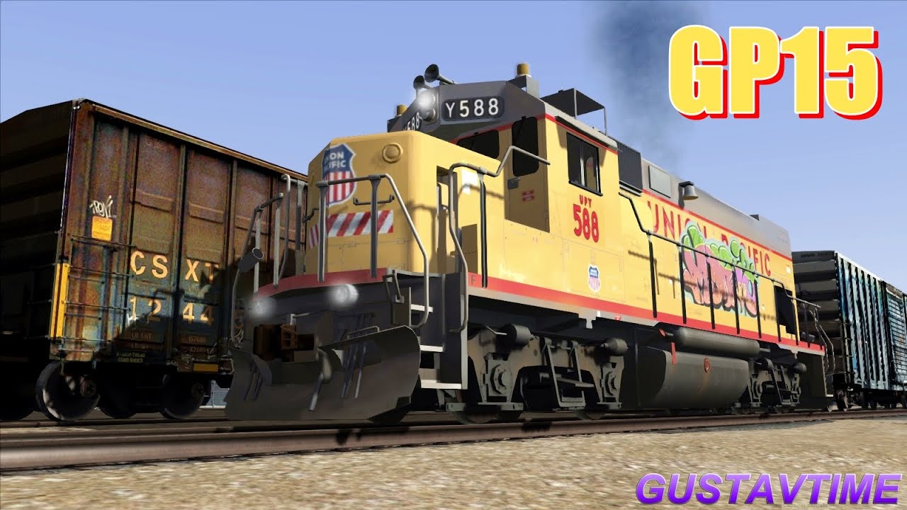 EMD GP15 working on union pacific yard