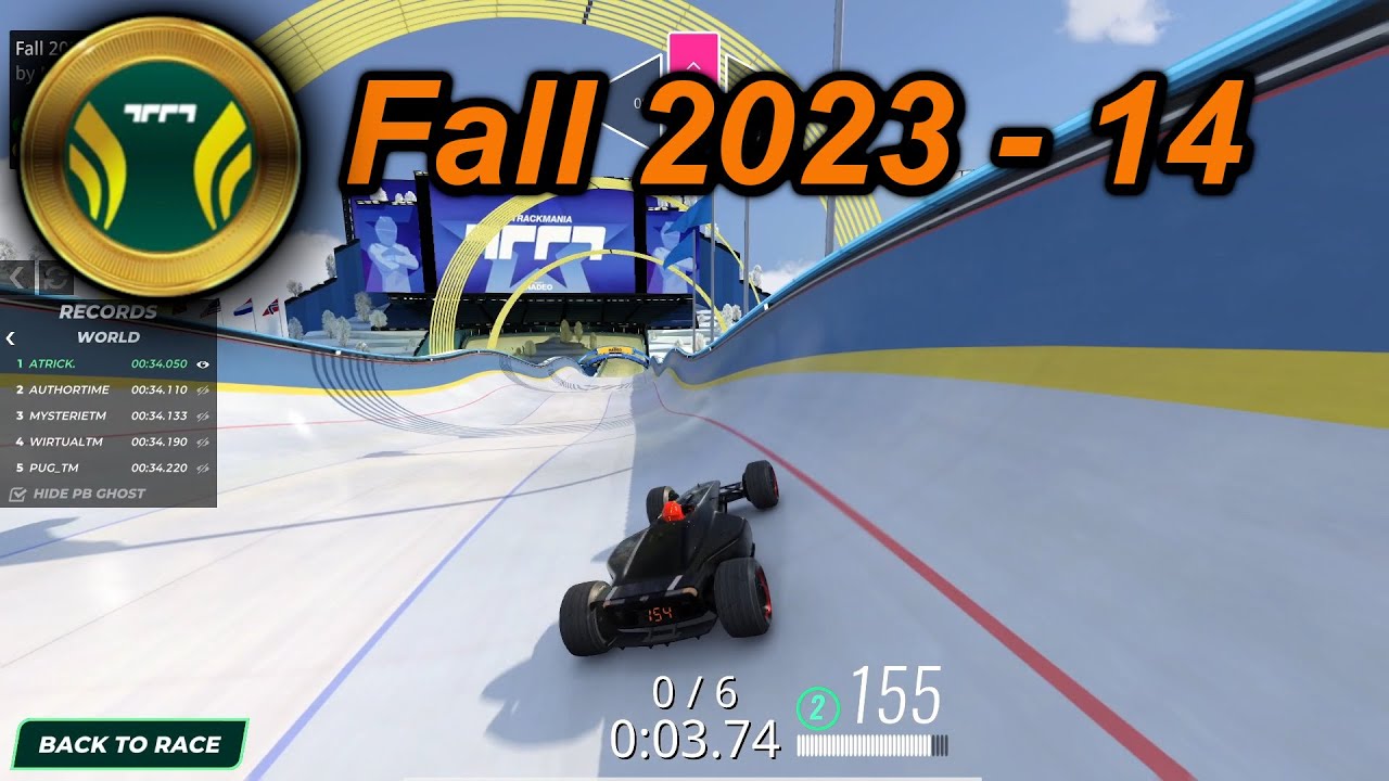 Fall 2023 - 14 Author Medal | Trackmania 2020 - GPS - WR | 2023 Fall Campaign