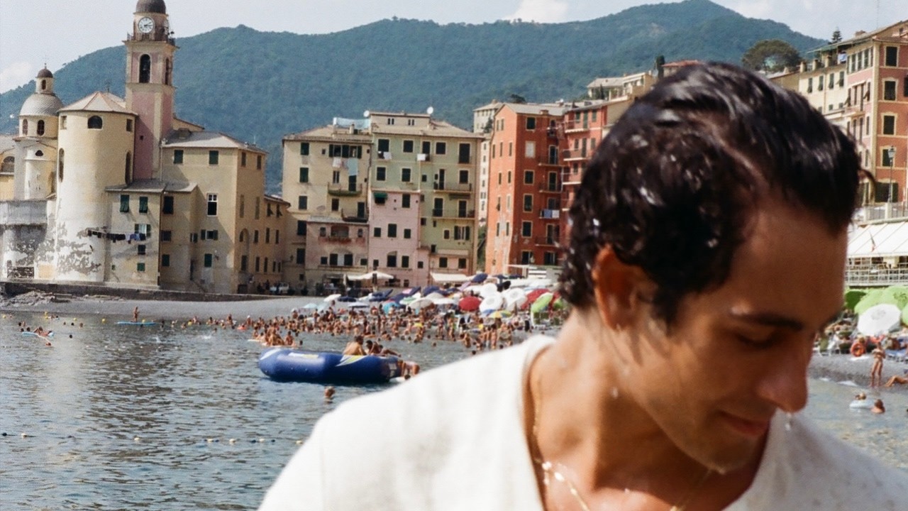 last summer swim in italy