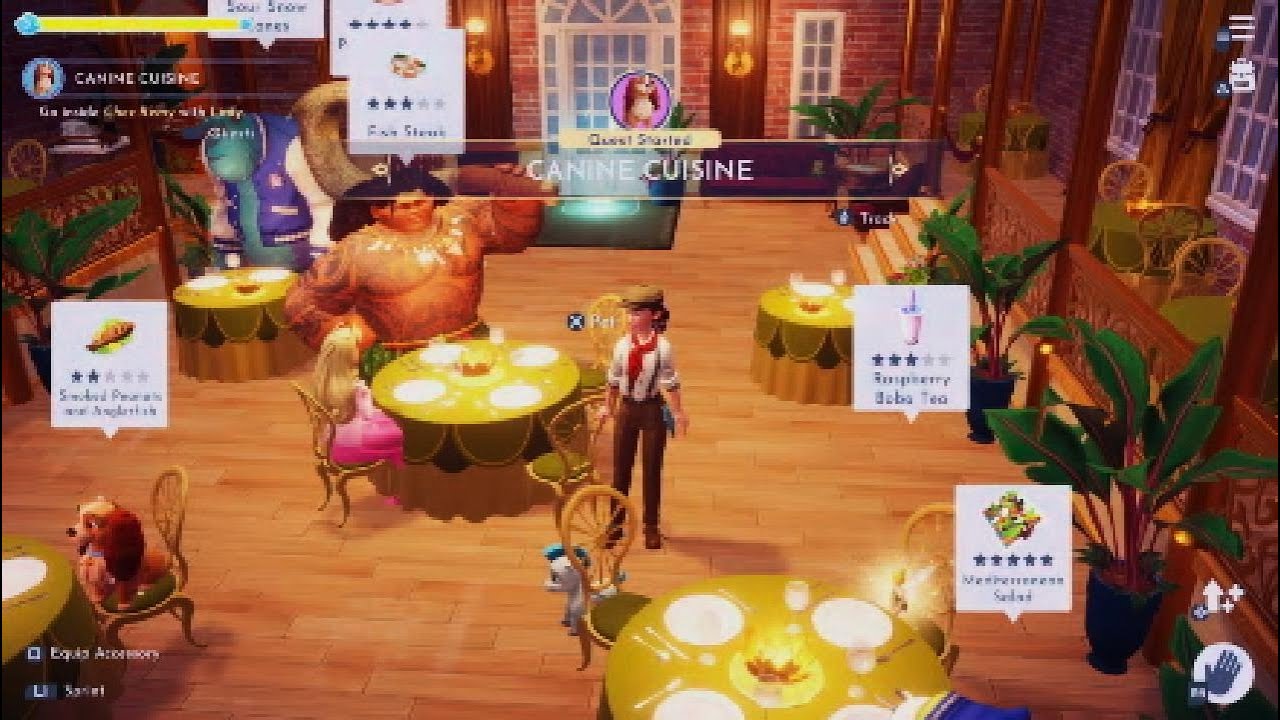 Dreamlight Valley: Lady's Level 2 Quest : Canine Cuisine
