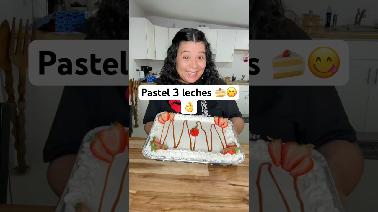 Pastel de 3 leches preparaci&oacute;n desde cero 🍰😋👌 #pastel #pasteltresleches
