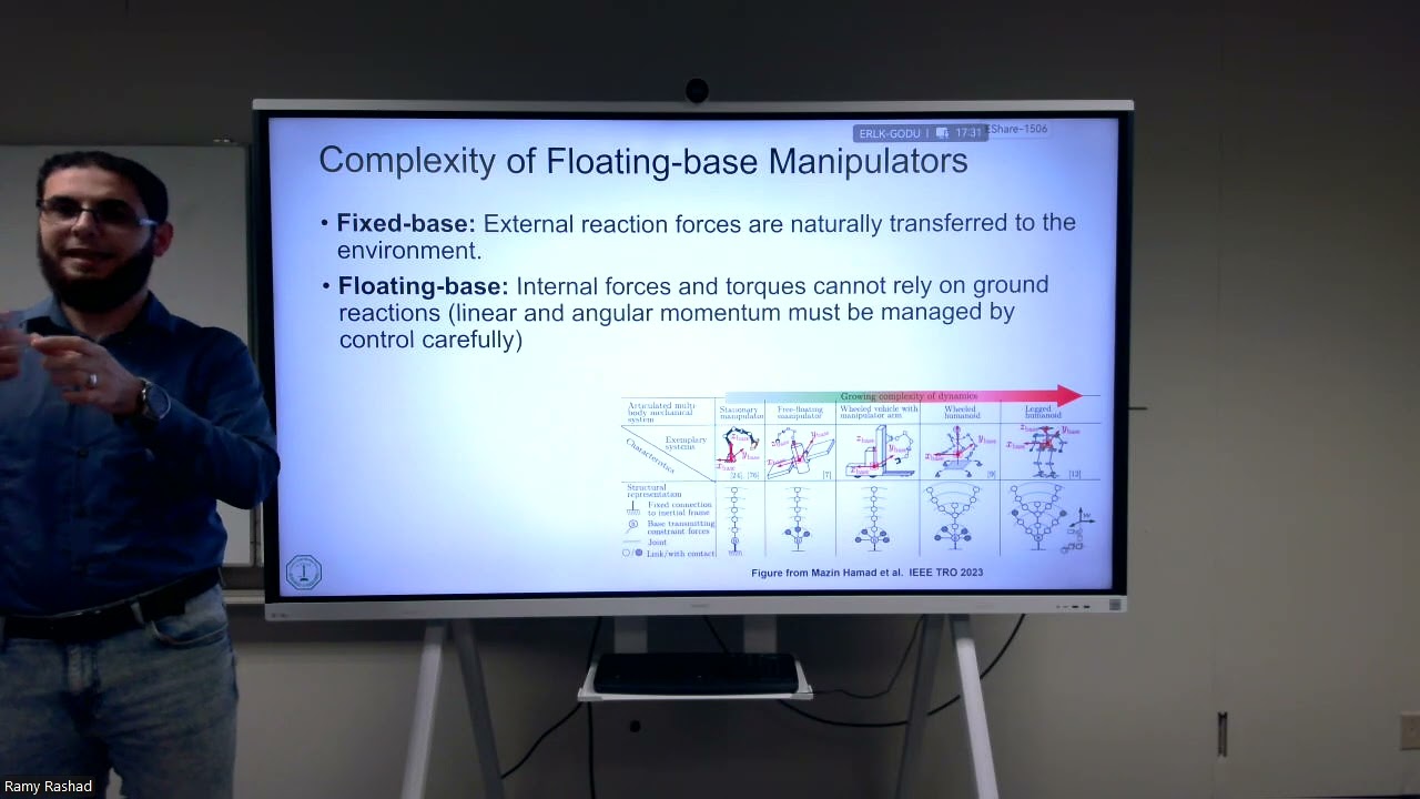 SCE 594 Lecture 26: Dynamics of Floating-base Manipulators