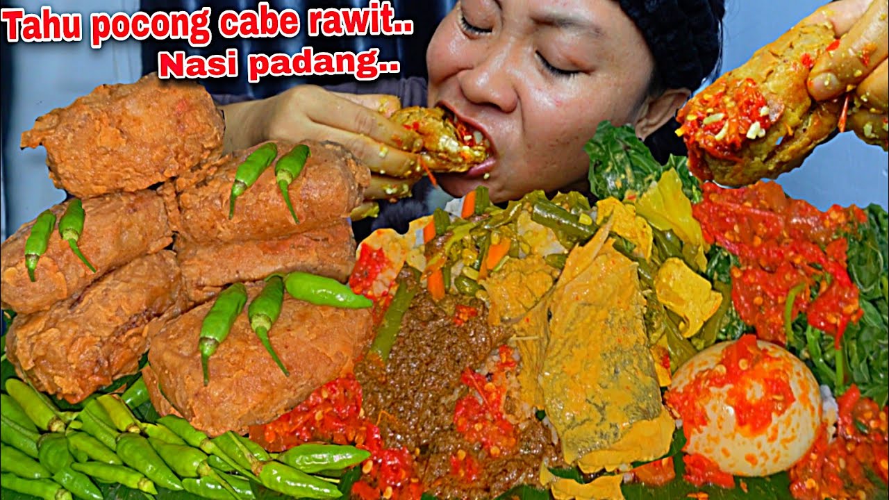 TAHU POCONG CABE RAWIT MIX NASI PADANG🤤🥵‼️