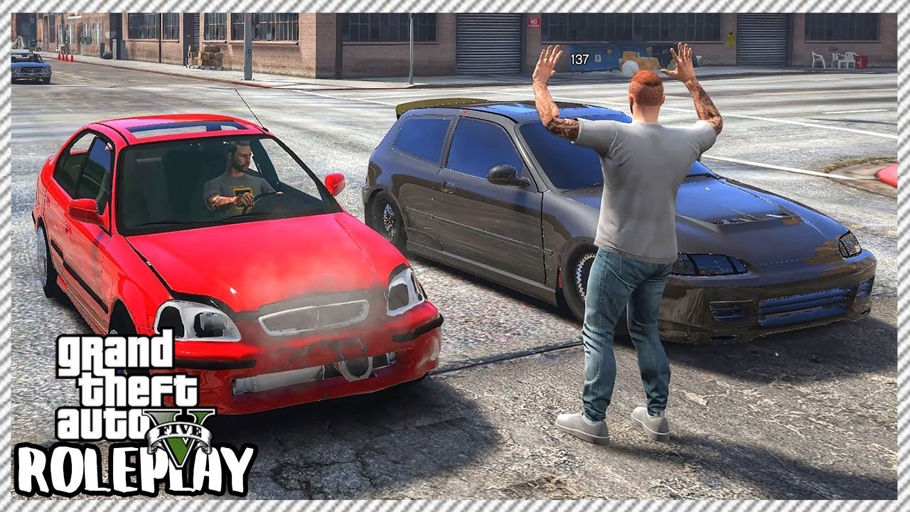 GTA 5 Roleplay - Drag Honda Civic Show Down | RedlineRP #240