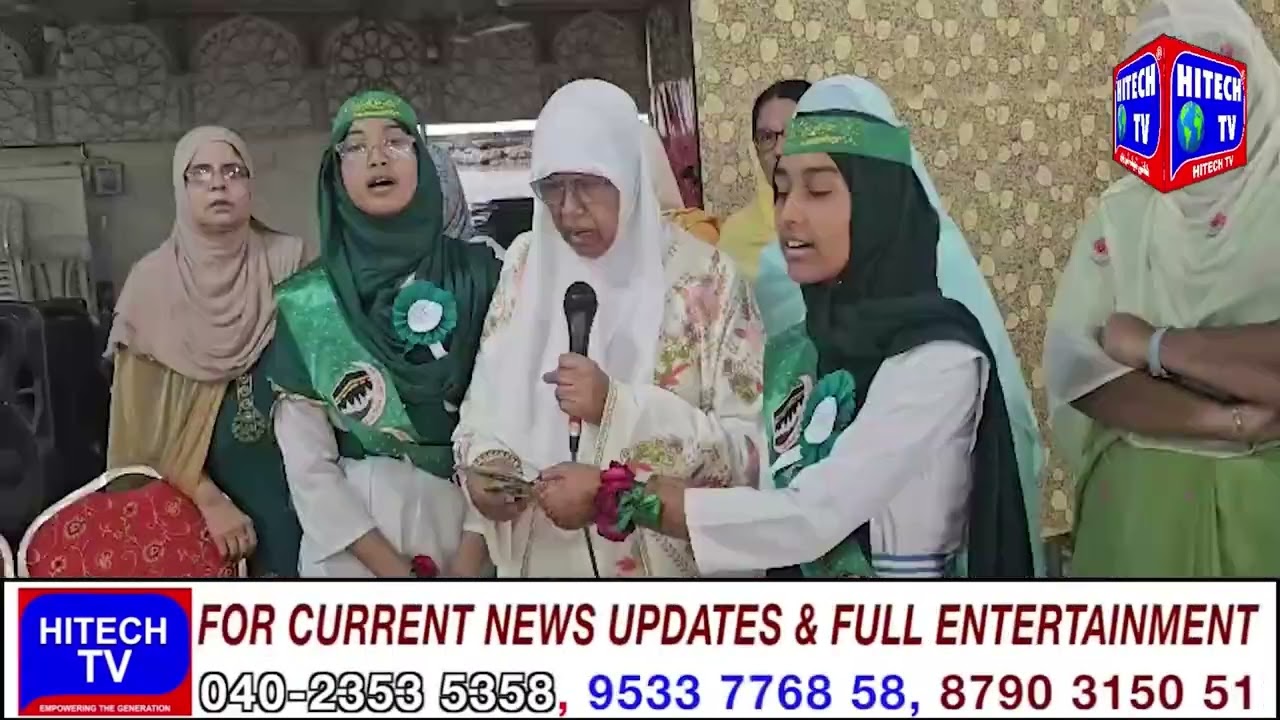 Hyd: Safdaria Girls High School Celebrates Eid Milad Un Nabi With Full Enthuasim at Humayun Nagar