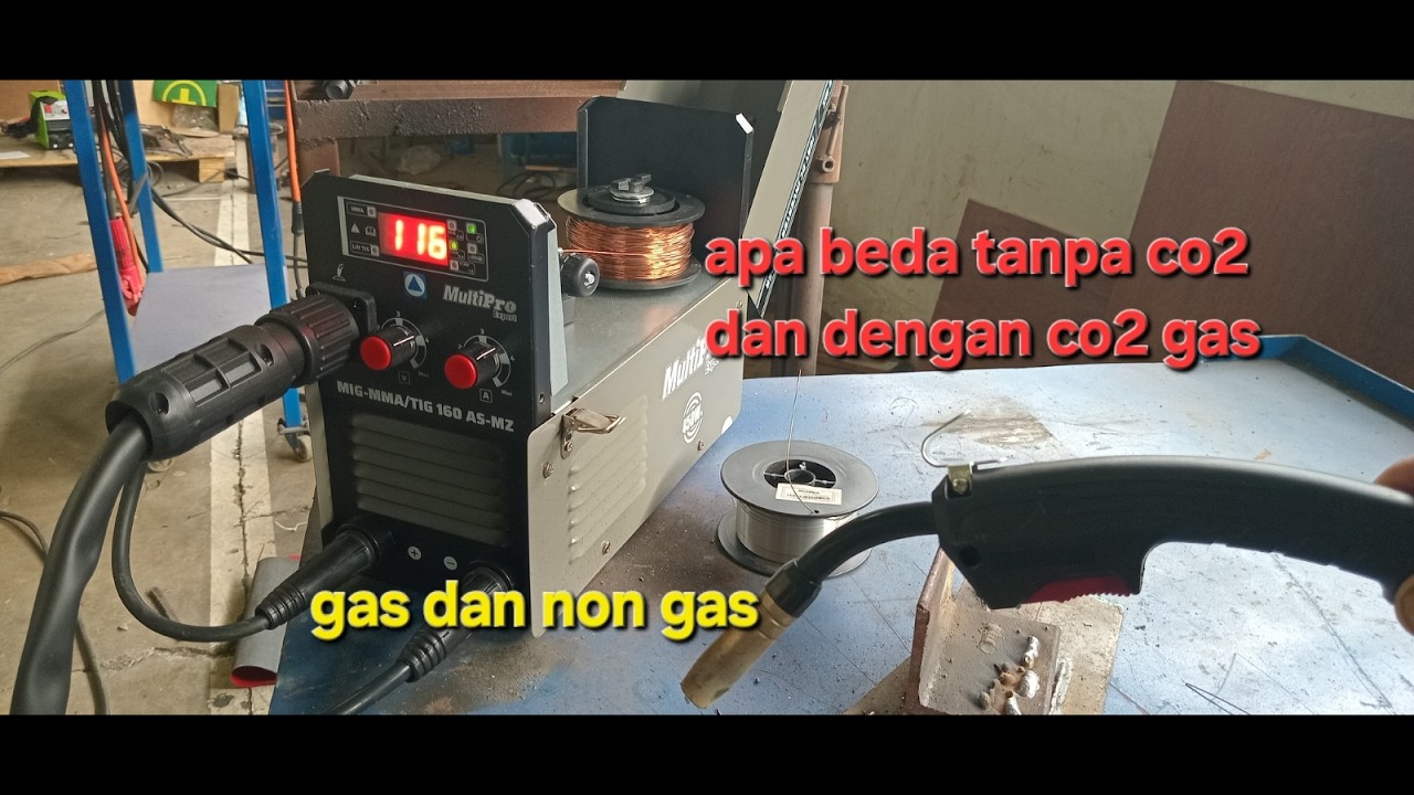 Apa Perbedaan pengelasan mig tanpa gas dengan las mig co2. Yuk simak.?