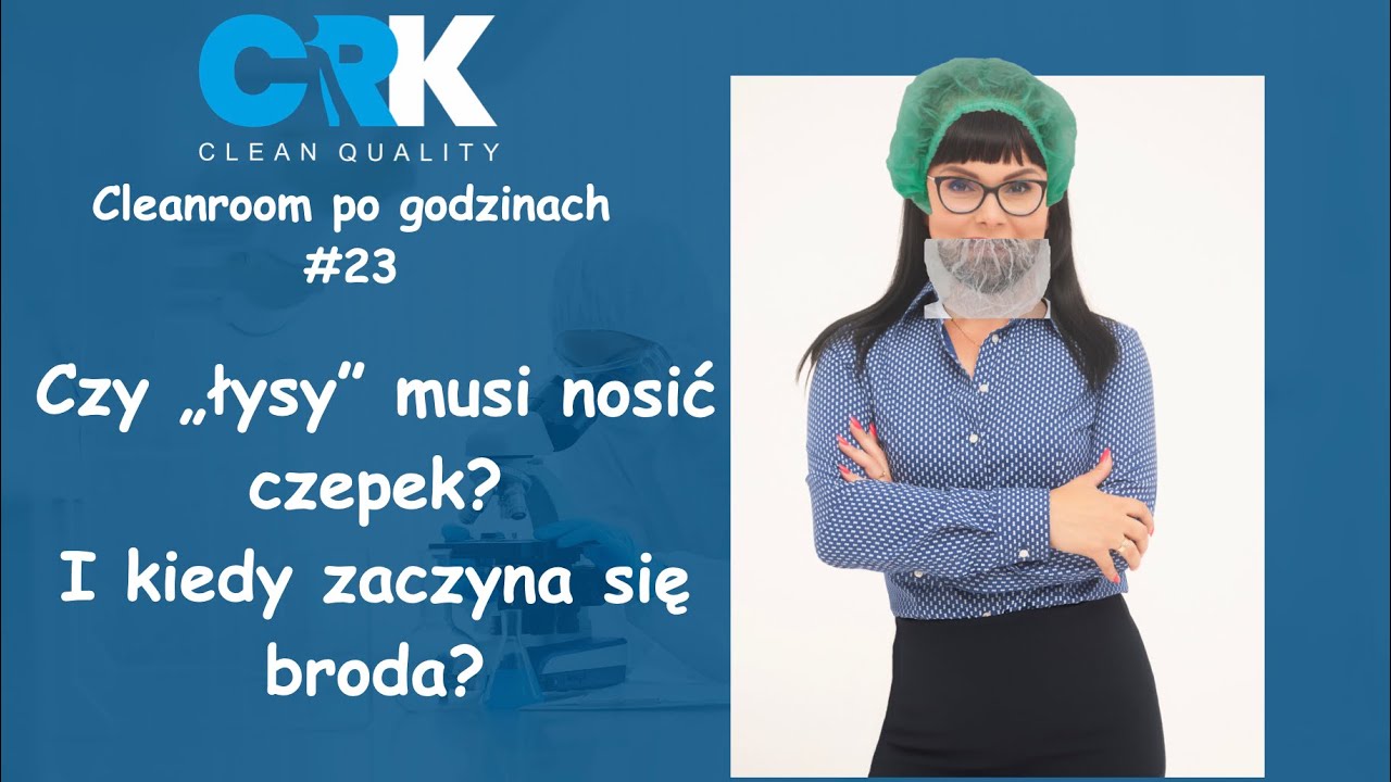 Czy „łysy” musi nosić czepek ? I kiedy zaczyna się broda 🤔 #cleanroompogodzinach #23