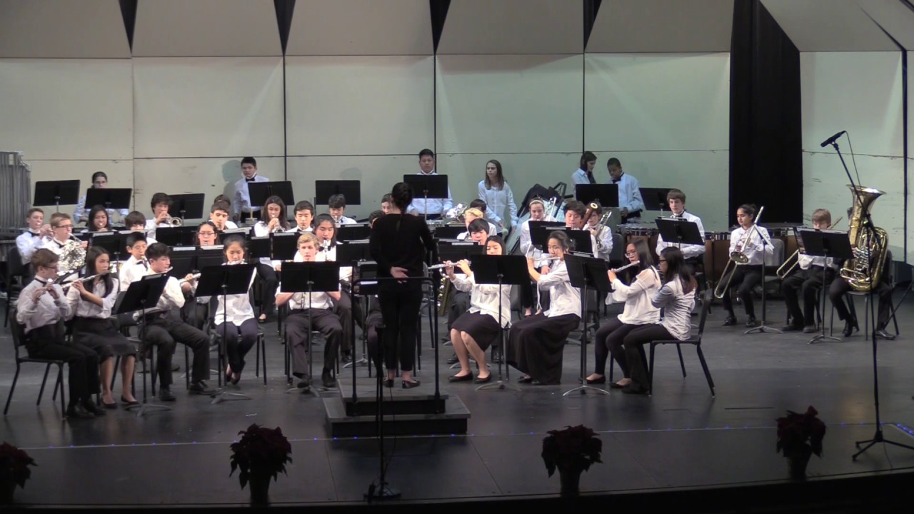 IHS Concert Band performs &ldquo;Thunderbolt Galop&rdquo; at the IHS 2016 Winter Concert