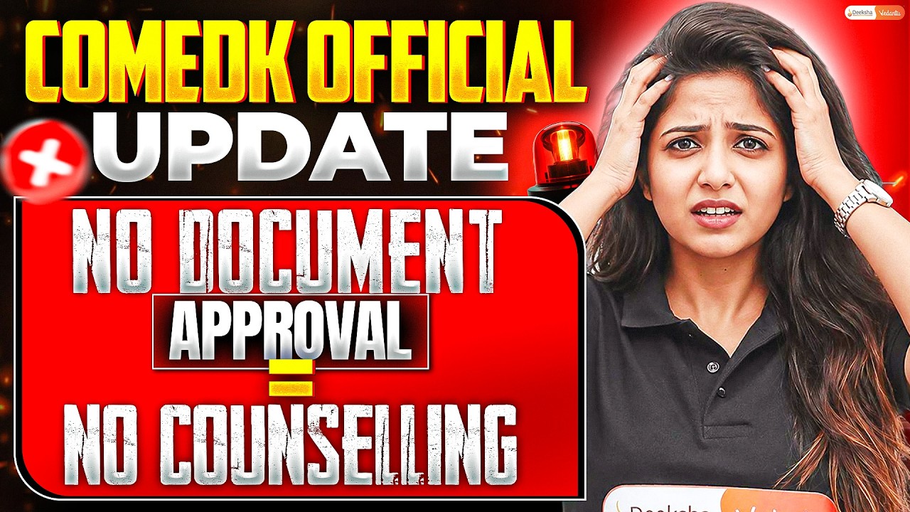 🚨 Don't Make This COMEDK 2026 Mistake! No Document Verification = No Counselling | Jasmine mam