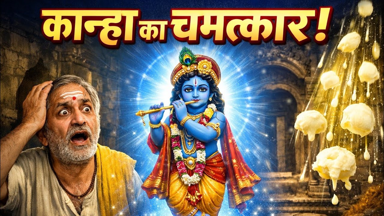 कृष्ण मूर्ति का चमत्कार! गरीब भक्त की किस्मत बदल गई 😱 | Hindi Story 2026.