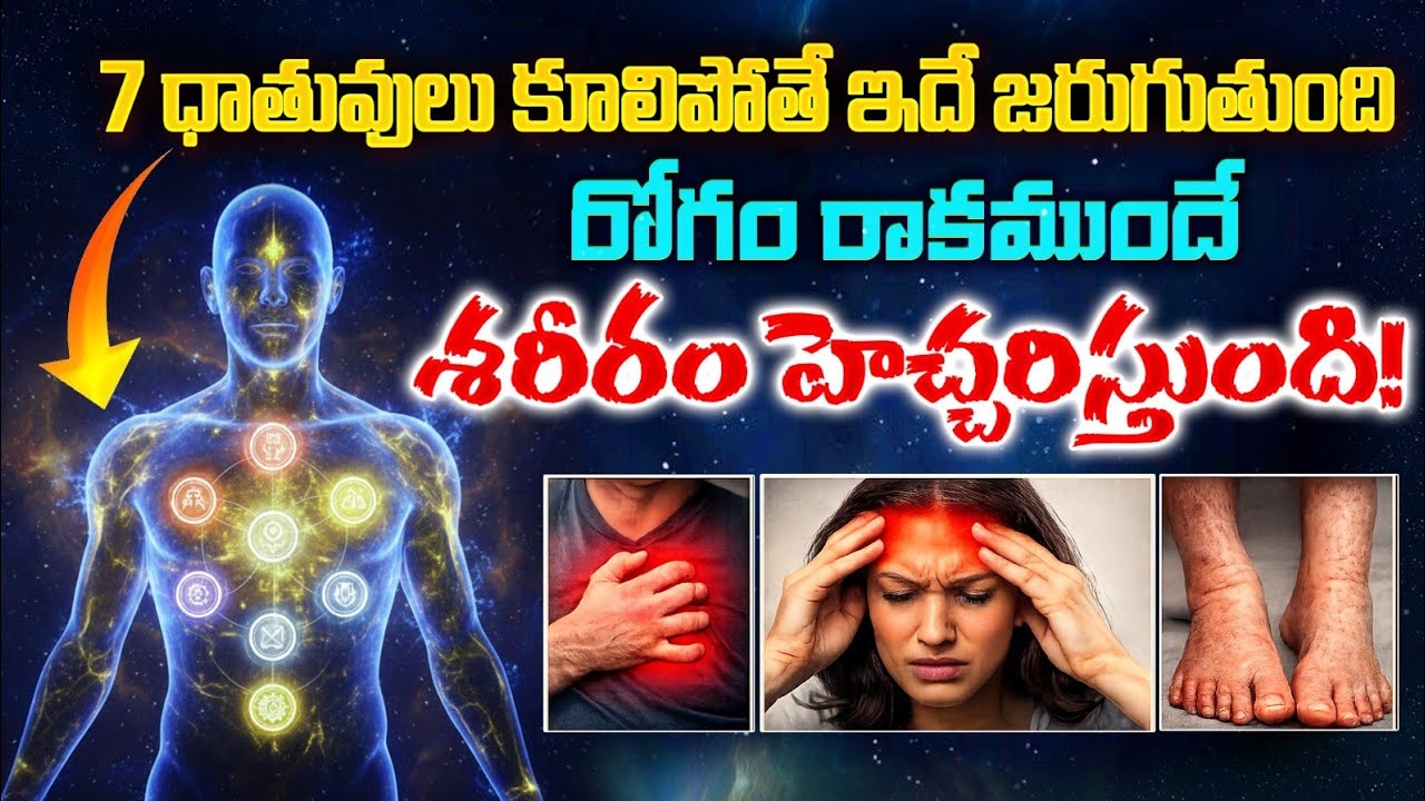శరీరం లోపల వ్యాధులు ఎలా పుడతాయి? | Sapta Dhatu Rahasyam | Ayurveda Health Secret Telugu