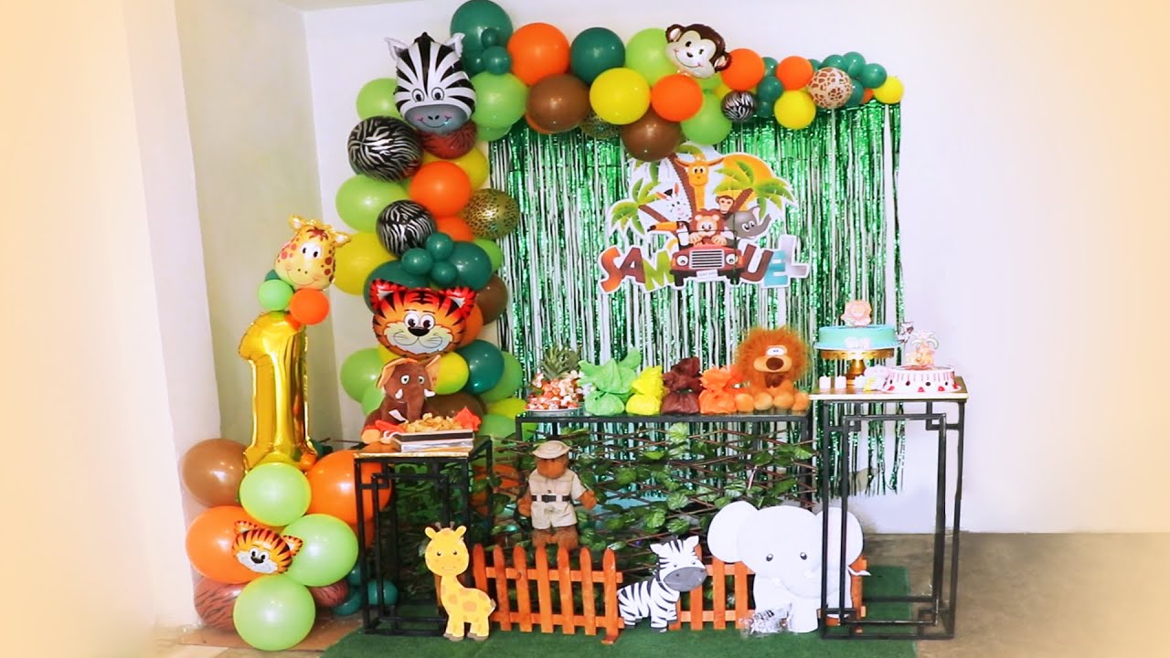 DECORACIÓN DE FIESTA INFANTIL / FIESTA SAFARI / DECORACIÓN SELVA