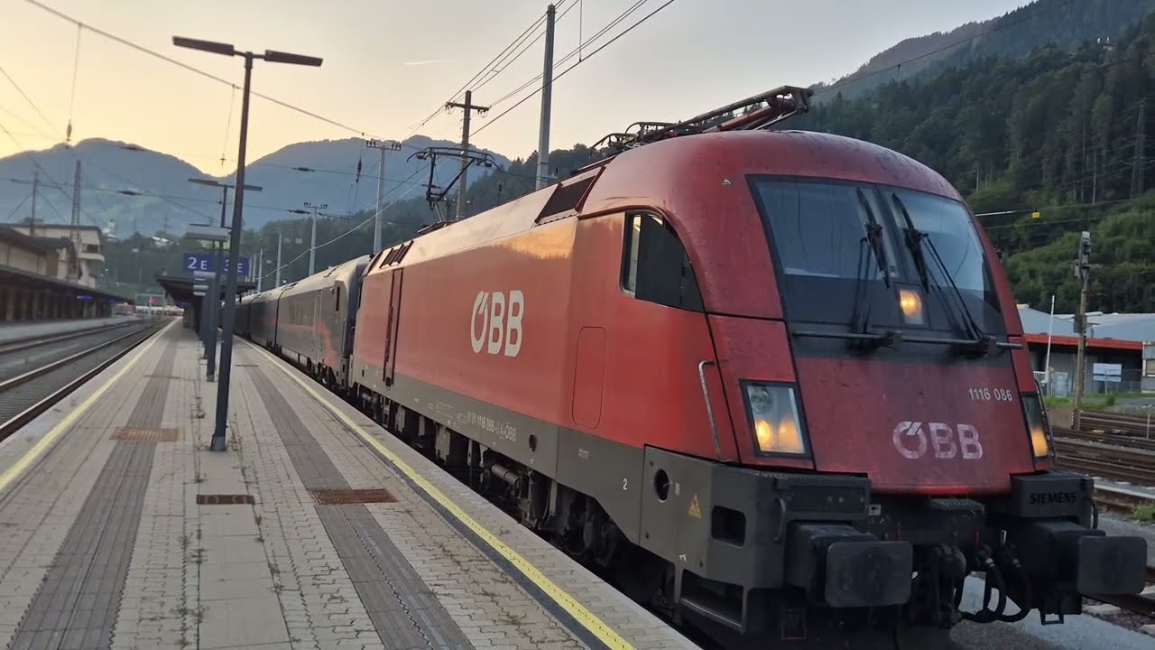 Abfahrt des nightjet 294+nightjet 40235 am 09.08.2025 in Schwarzach-St. Veit