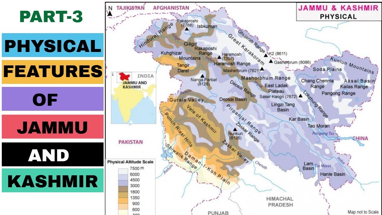 Physical Features of Jammu & Kashmir-Part-3 (Ladakh Region)