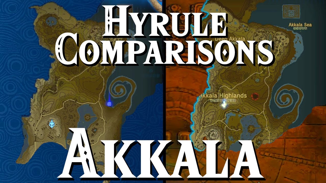 Как изменился Аккала | Сравнение HYRULE Botw против TotK