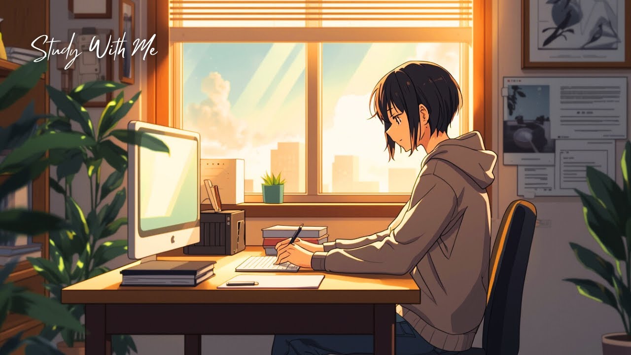 Study With Me | 1 hour | Soothing Music