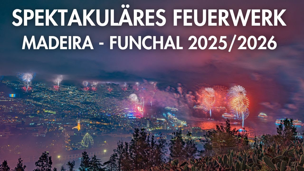 Spektakuläres Silvester Feuerwerk Funchal 2025 🎆 | Madeira New Year’s Eve Fireworks